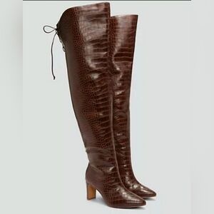 Fashion to Figure Brown Over the Knee Boots